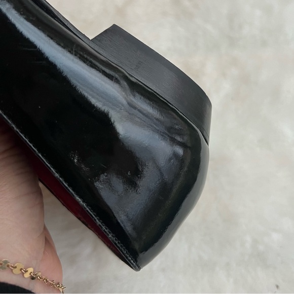 Enrico Gerbi Italian patent leather pointed toe flats Sz 9 BLACK w/bow - Picture 5 of 14